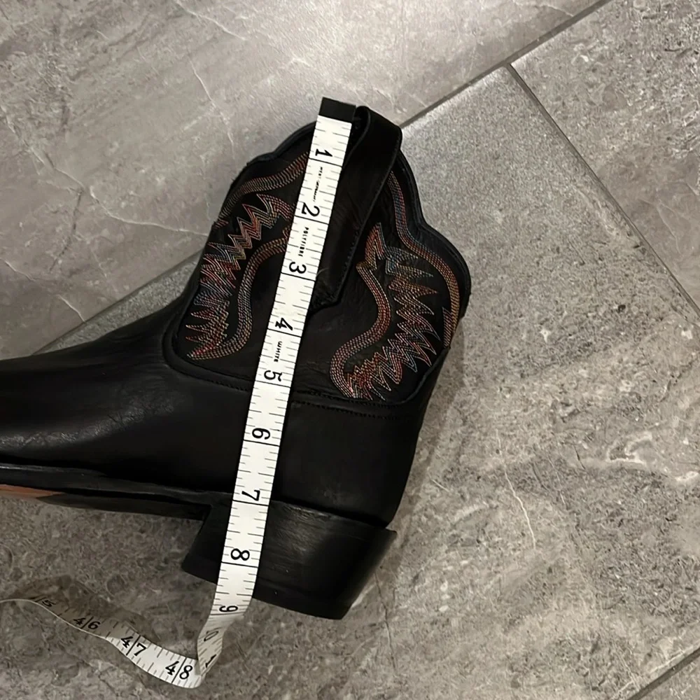 RIO Of Mercedes Black Short Leather Western Boots - Picture 12 of 12